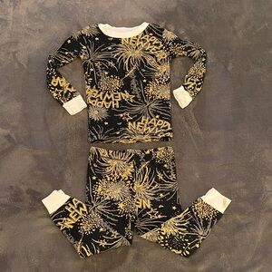 Burt's Bees Kids Pajama Set - Black and Gold